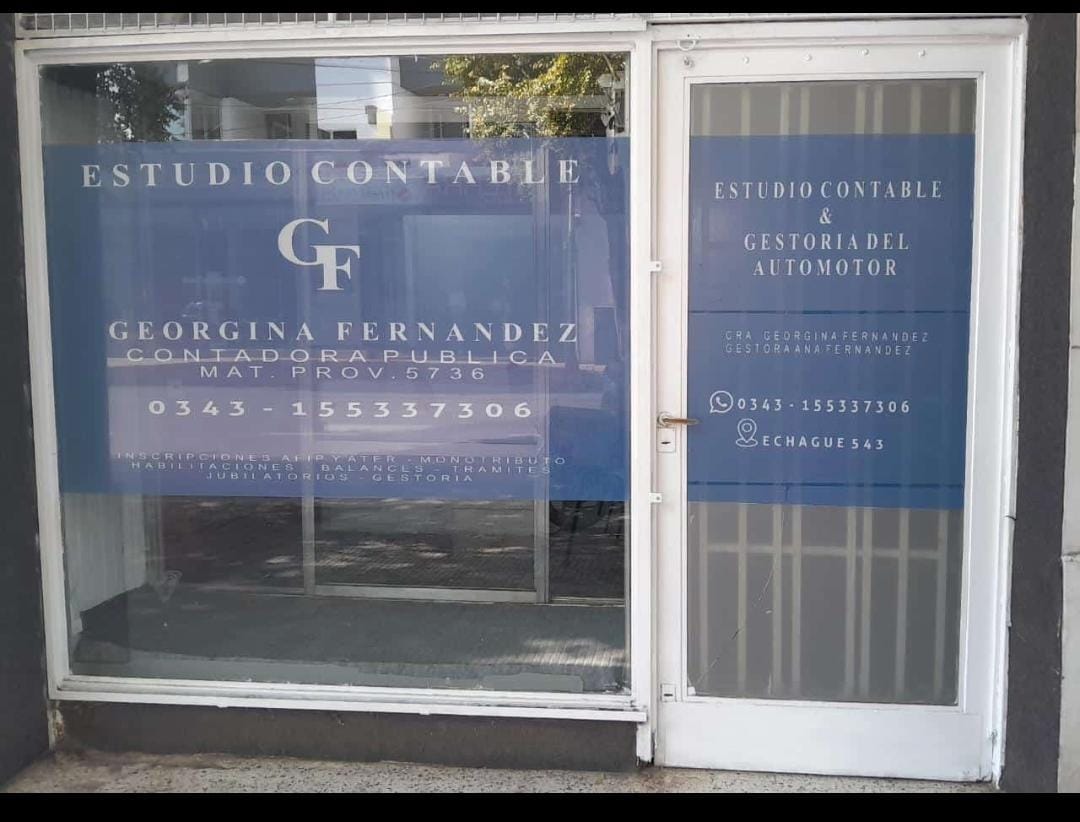 Fachada del Estudio Contable Georgina Fernández en Córdoba 98, Paraná